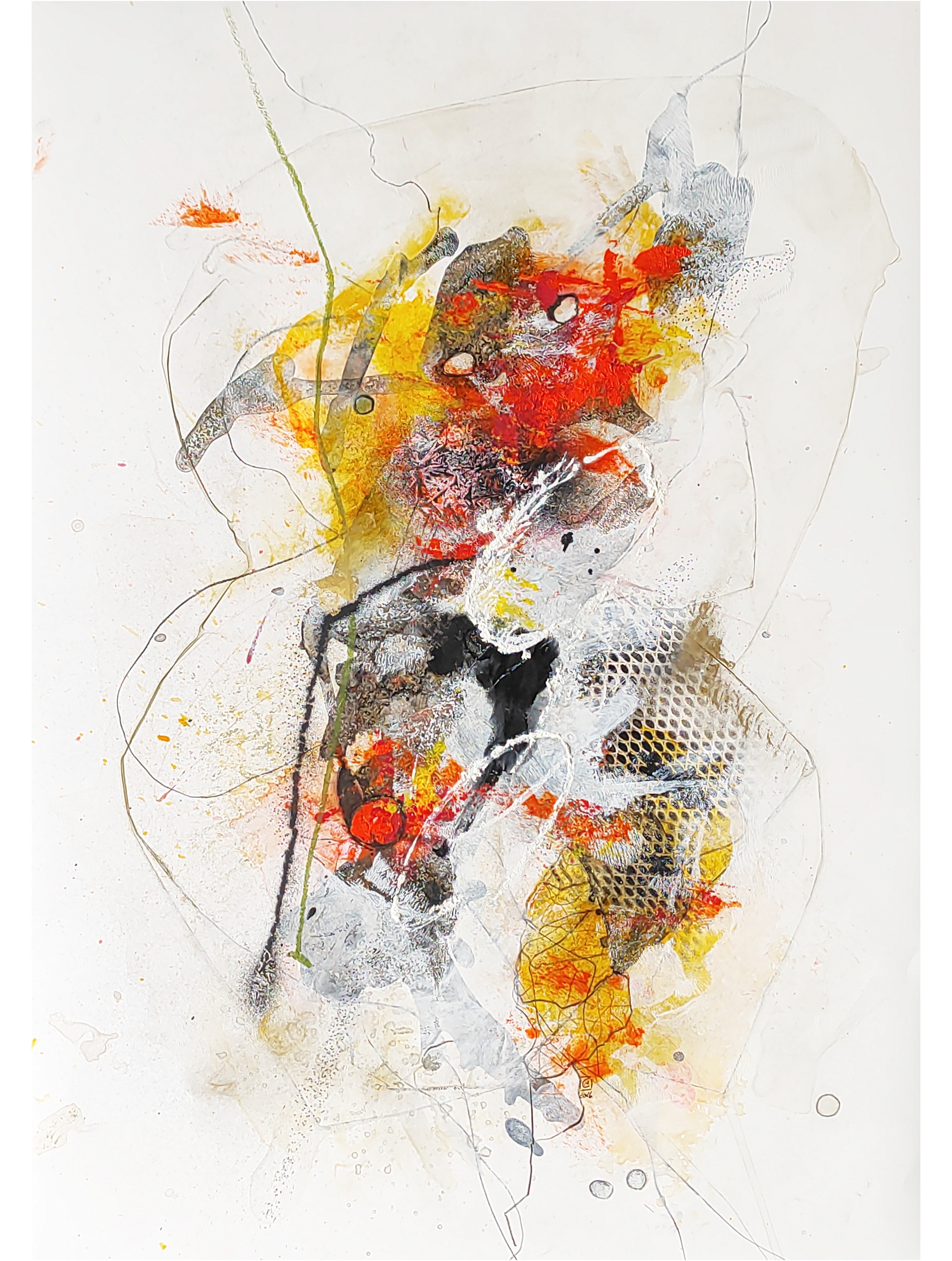 42x60, acryl auf steinpapier